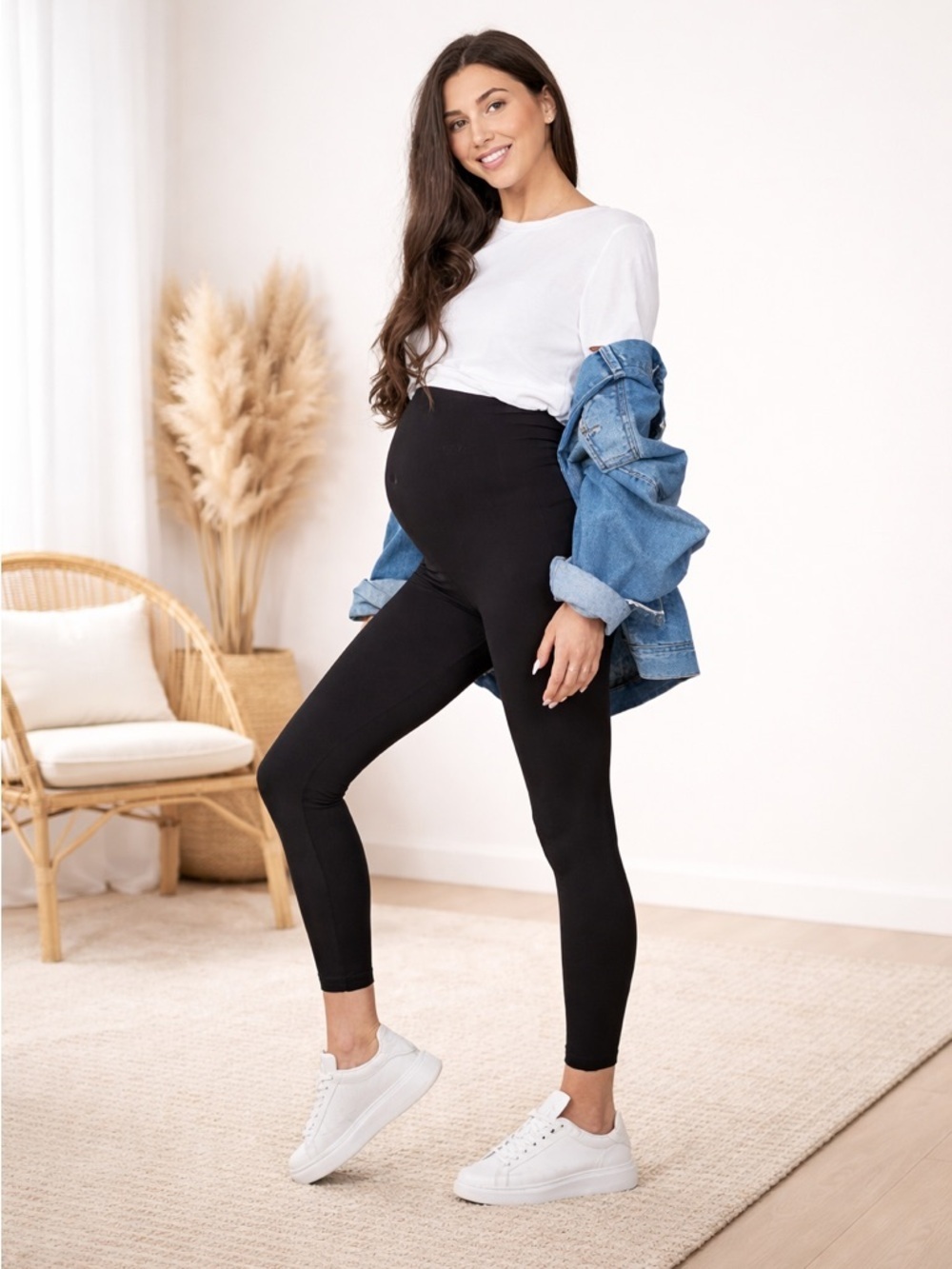 NWT SPANX Mama Look at Me Now Seamless Maternity Leggings Baby Bump Shapewear XS